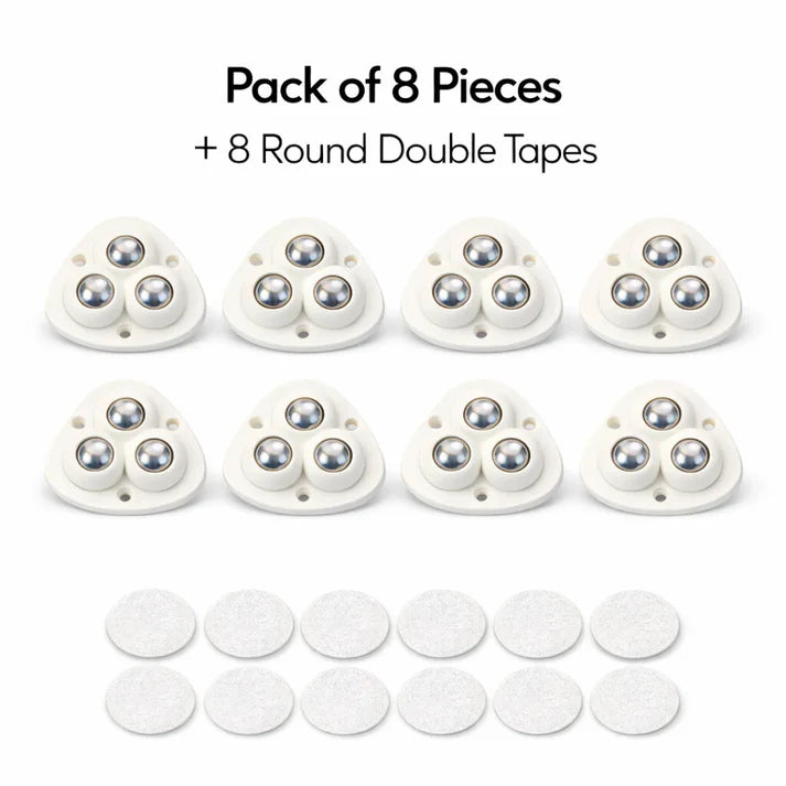 Heavy Duty 360° Rotating Furniture Mover Wheels