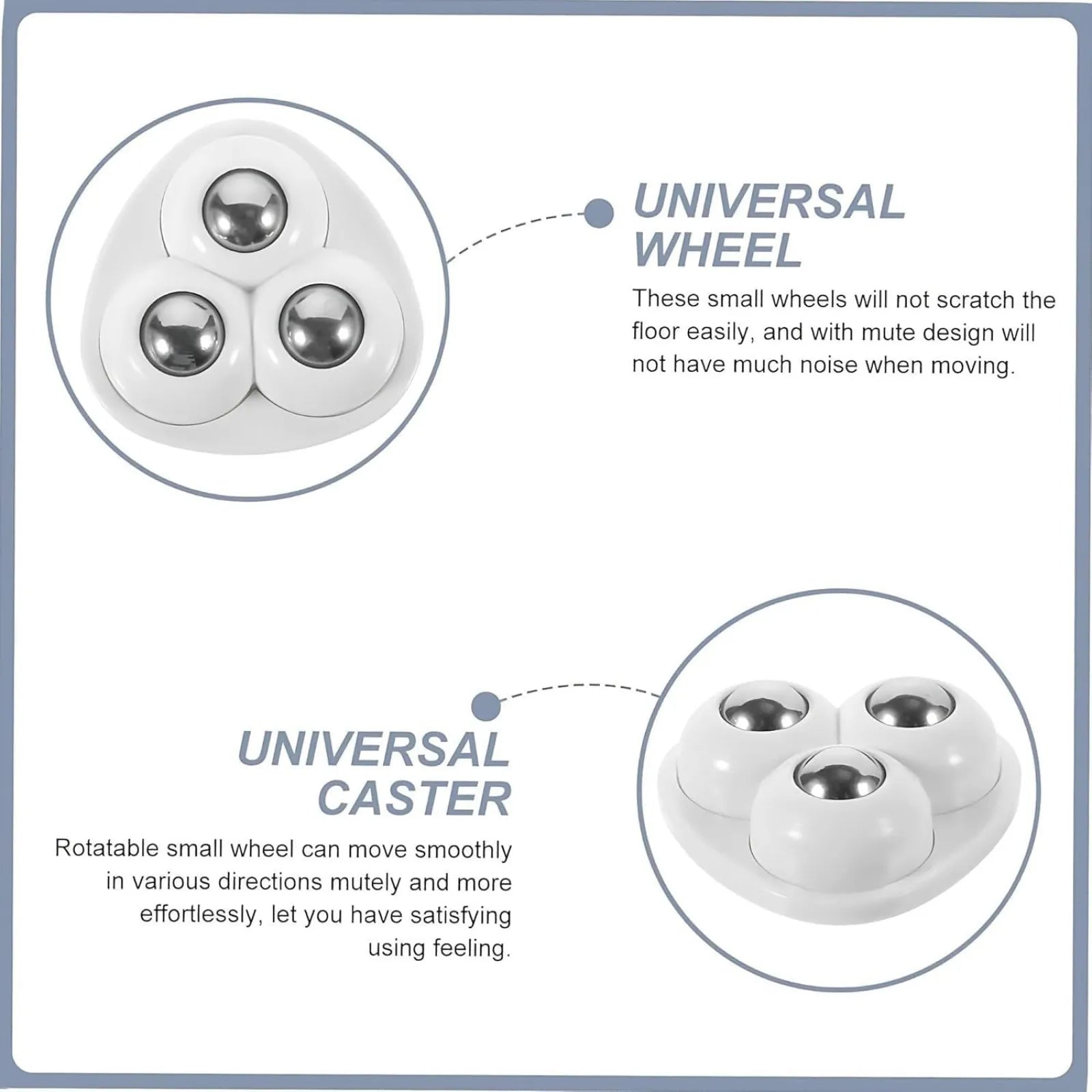 Heavy Duty 360° Rotating Furniture Mover Wheels