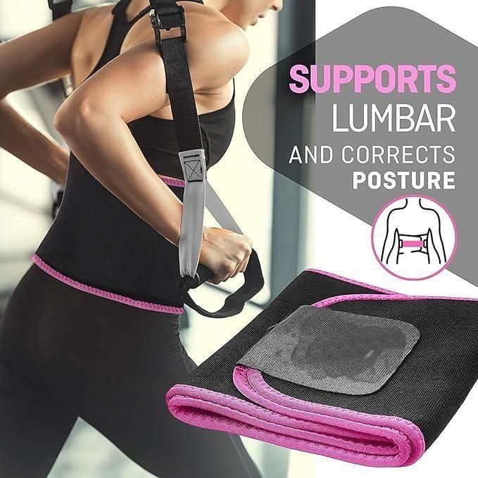 Sweat Slim Belt for Men & Women – Tummy Trimmer for Fat Loss