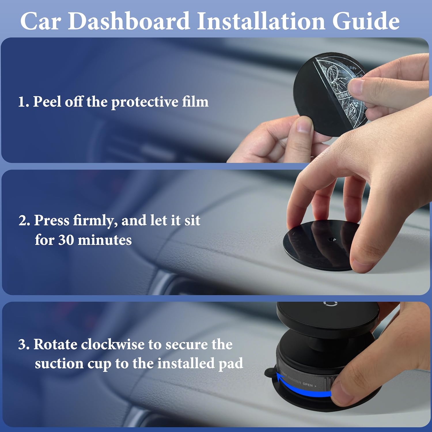 MagGrip Pro – Dual Vacuum Magnetic Car Mount Holder