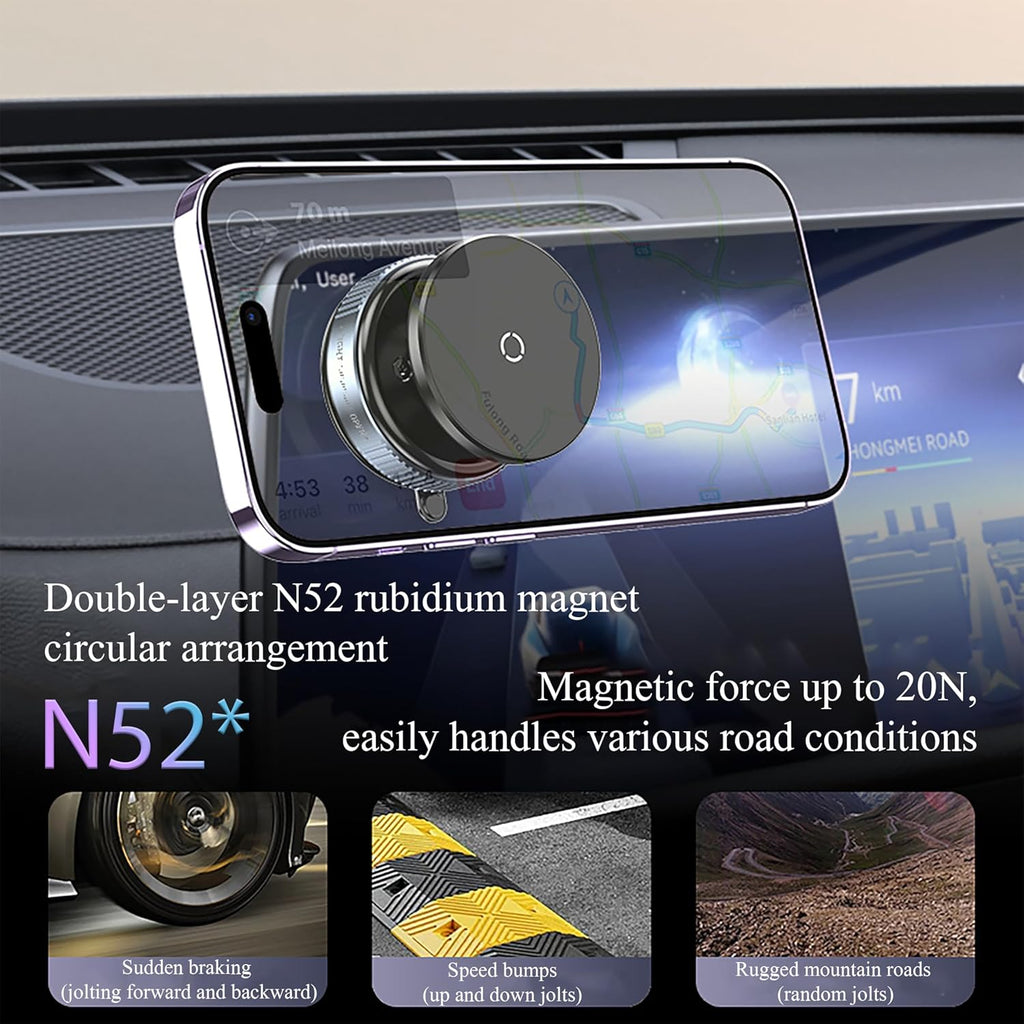 MagGrip Pro – Dual Vacuum Magnetic Car Mount Holder