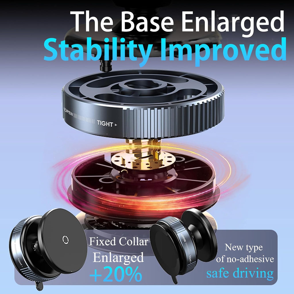 MagGrip Pro – Dual Vacuum Magnetic Car Mount Holder