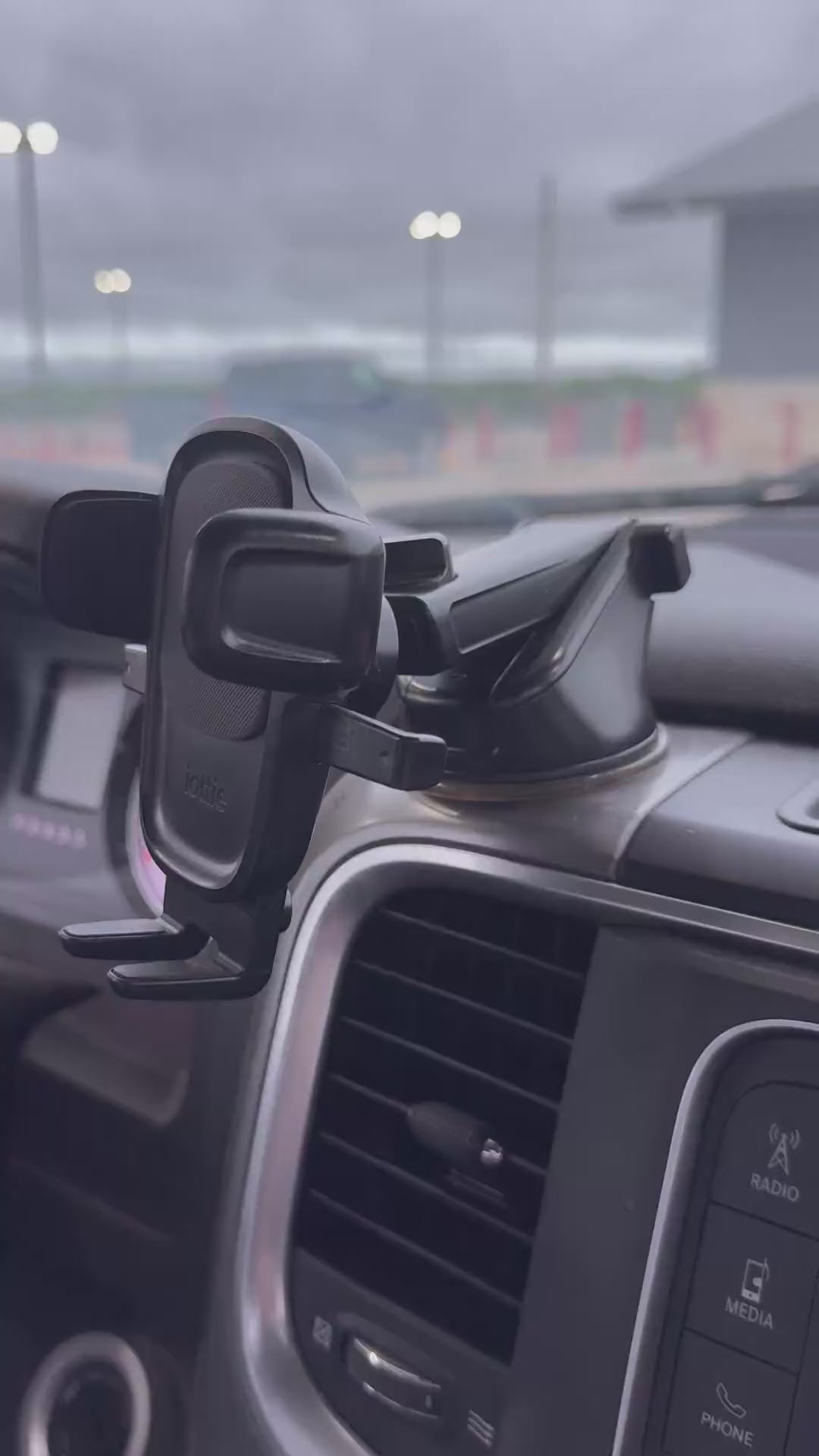 Revolex Zoom Star Pros Car Mobile Holder For Dashboard Black